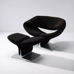 Eclipse Minimalist Lounge Chair–Italian Designer Fabric Armchair, Luxury Accent Chair for Modern Living Room.