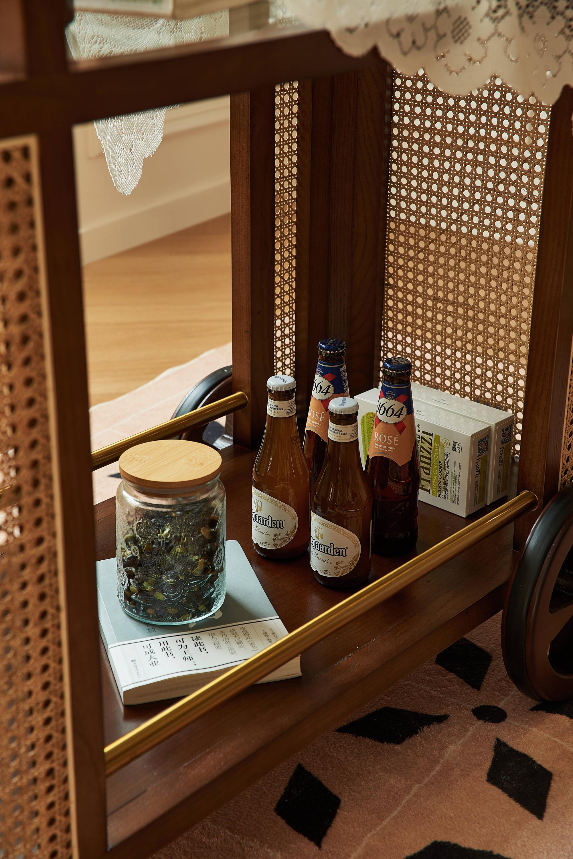 Retro Mobile Trolley Storage Table