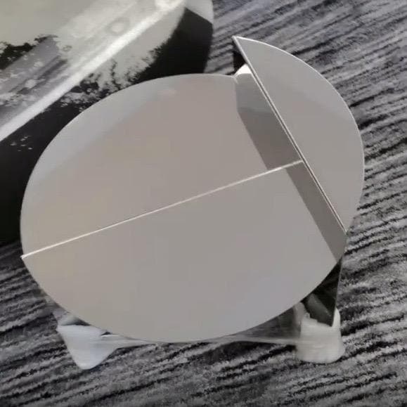 Minimalist Stainless Steel Coffee Table – Round Wabi-Sabi Modern Accent Side Table, Designer Sofa End Table, Nordic Style