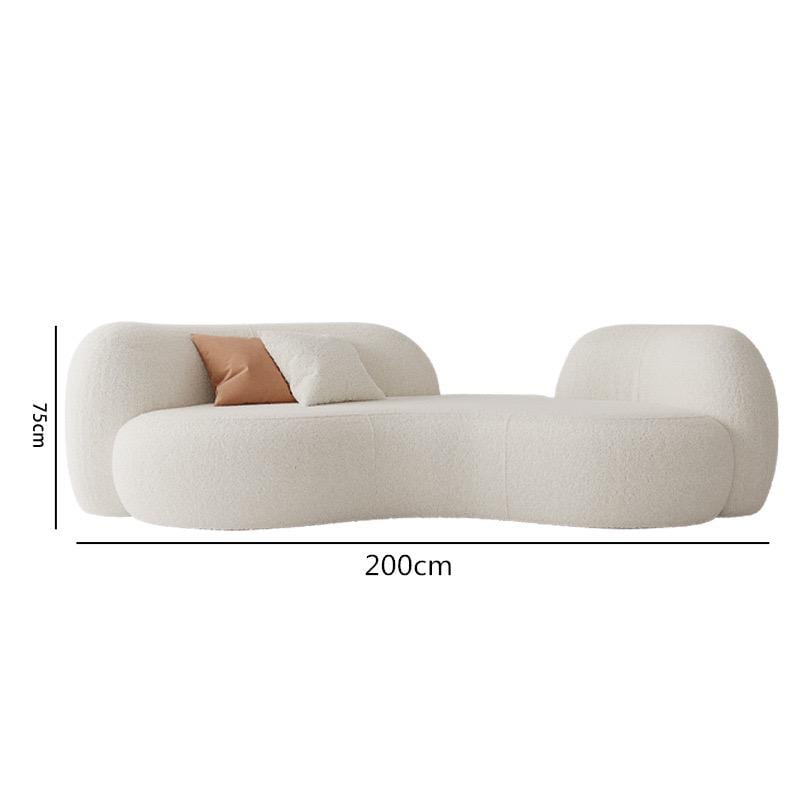 Nordic Cream Style Sofa Set – Minimalist Lounge Package with Accent Chairs & Coffee Tables | Custom Fabric.Colors Available