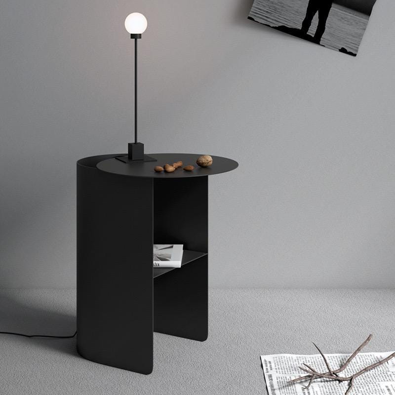 Voyage Modern Stainless Steel Coffee Table – Minimalist Round Accent Table