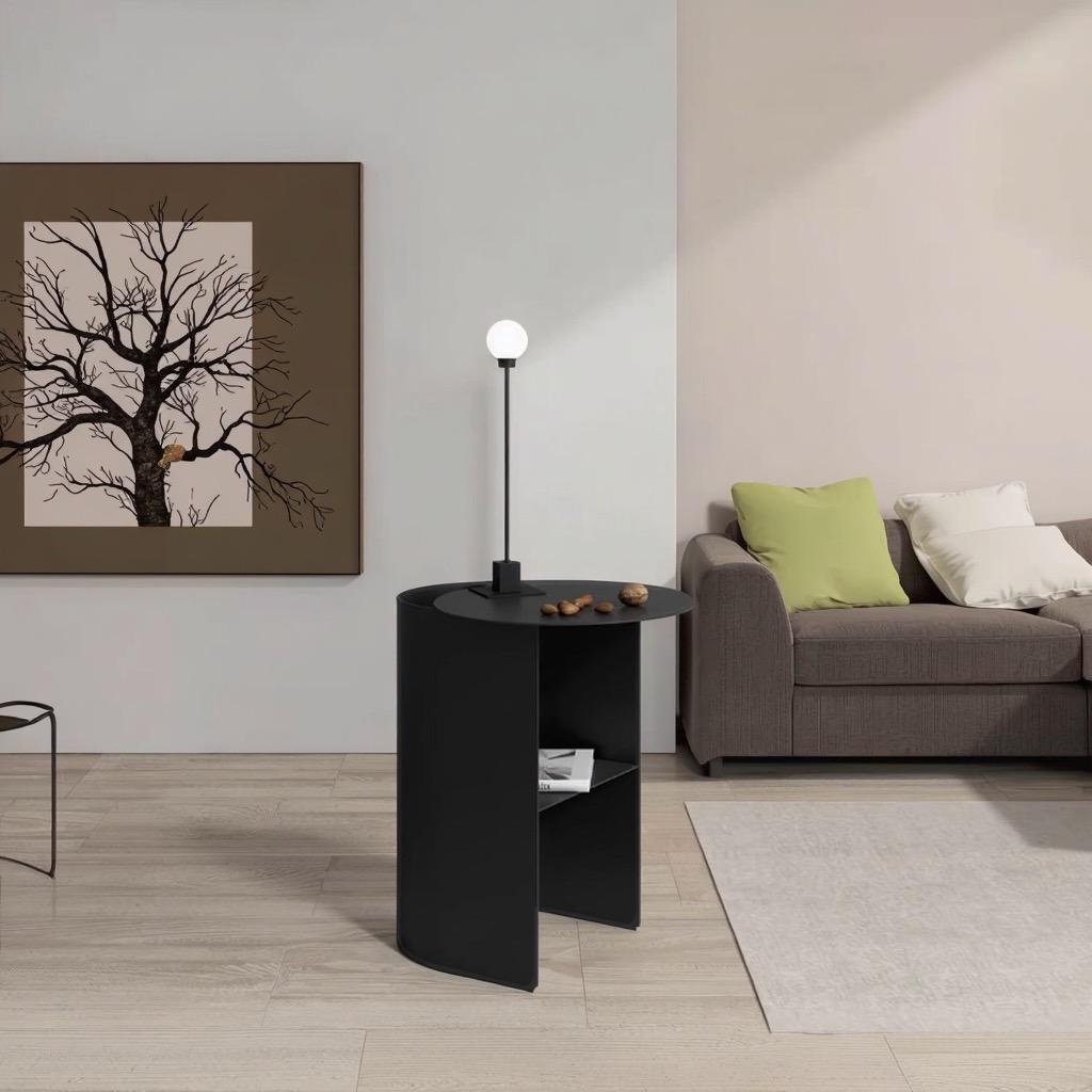 Voyage Modern Stainless Steel Coffee Table – Minimalist Round Accent Table